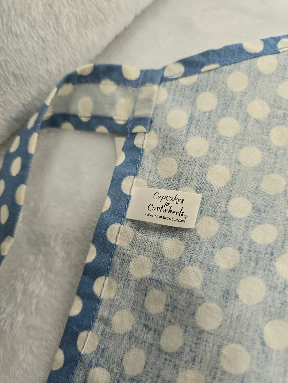 Kids Size Poka Dot Dog Apron 100% Cotton